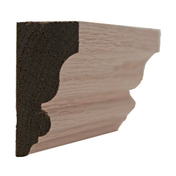 Solid Crown EWSC12, 1-1/8" x 2-1/4", Red Oak, 95"