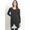 thumbnail image 1 of Solid Curved Hem Maternity Nursing Tunic Top, 1 of 3