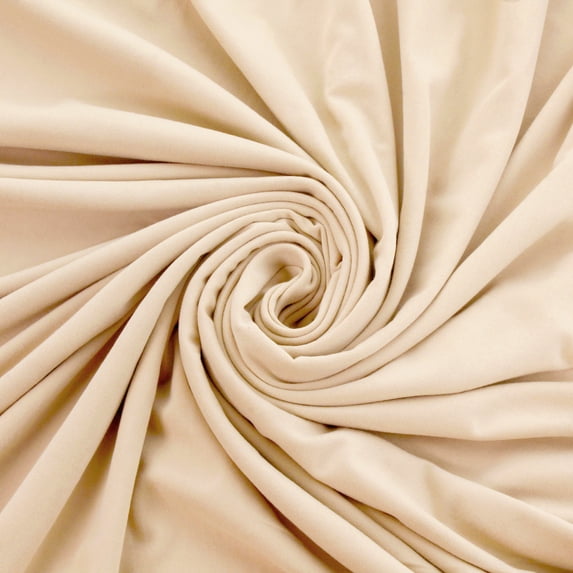 Solid DBP Fabric - Double Brushed Polyester - Beige - 1 Yard