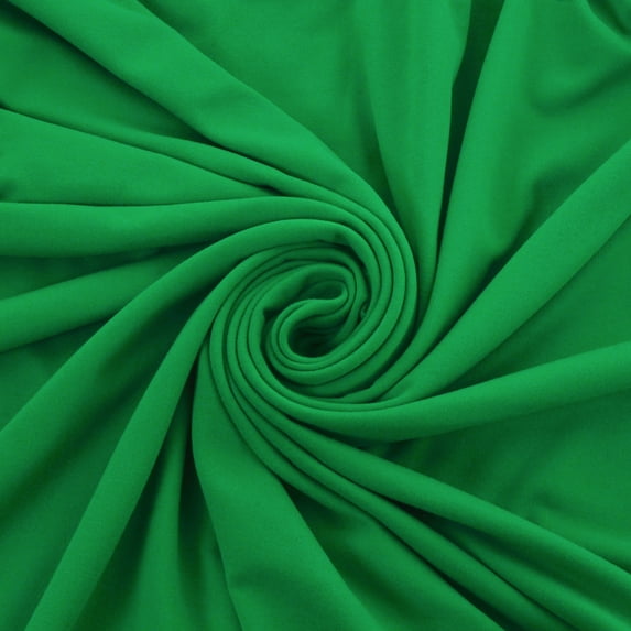 Solid DBP Fabric - Double Brushed Polyester - Emerald Green - 6" Strip
