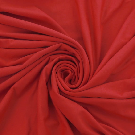 Solid DBP Fabric - Double Brushed Polyester - Red - 1/2 Yard