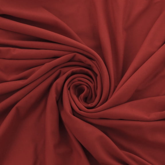 Solid DBP Fabric - Double Brushed Polyester - Rust - 6" Strip