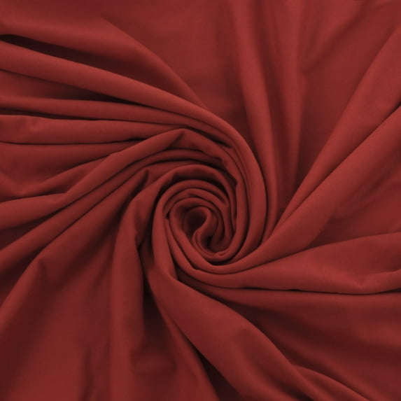 Solid DBP Fabric - Double Brushed Polyester - Rust - 6" Strip