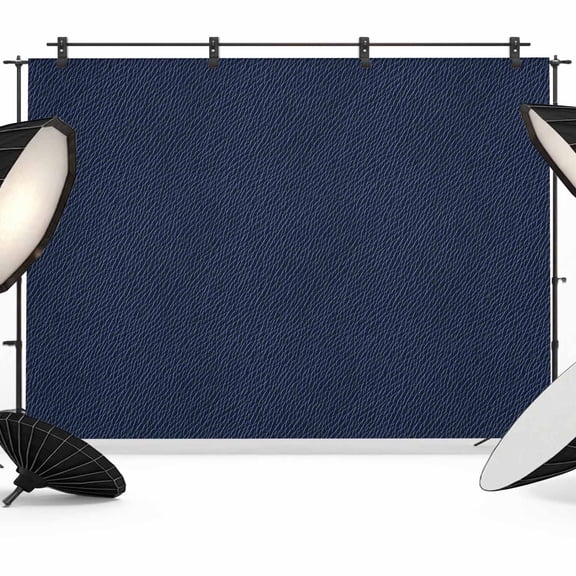 Solid Dark Blue Backdrop for Photography,Fabric Photo Background Backdrop,Minimalism Abstract Denim Texture Photo Booth Background for Portrait Photoshoot Video Wedding Decoration Banner 10x8ft