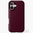 thumbnail image 1 of Solid Dark Burgundy Minimalist Aesthetic Case for iPhone 17 16 15 14 13 12 11 Pro Max, 1 of 2