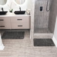 thumbnail image 1 of Solid Dark Gray Bathroom Rugs Sets, Shower Rugs with Toilet Rugs U Shaped, Non Slip Bath Mats, Machine Washable Bath Mat, Absorbent Bath Mat, Bathroom Decor, 1 of 8