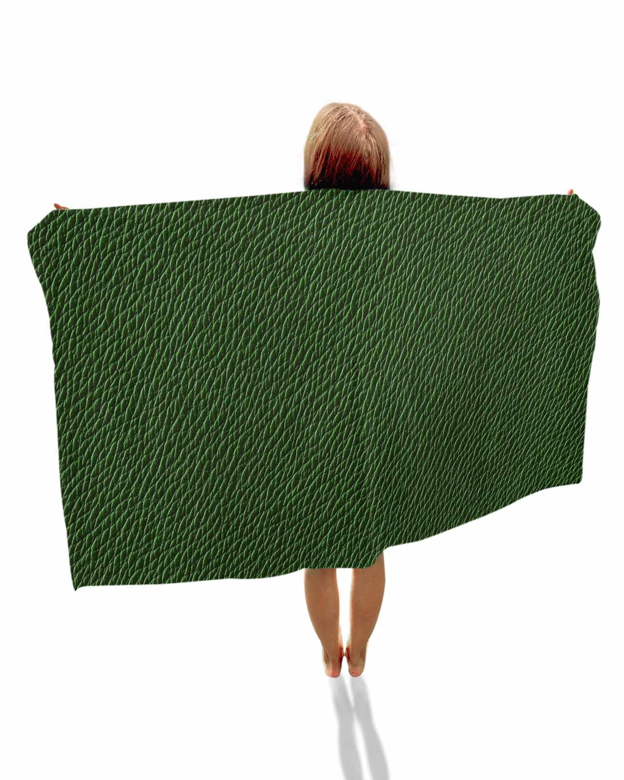 Solid Dark Green Beach Towels Oversized Super Absorbent, Retro Minimalism Abstract Denim Texture Lightweight Bath Towel Quick Dry Sets For Bathroom/Pool/Rv Camping/Beach Play/Gym Room/Picnic 23"x47"