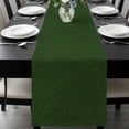 thumbnail image 1 of Solid Dark Green Table Runner 72 Inches Long, Retro Minimalism Abstract Denim Texture Kitchen Coffee Dining Table Decoration for Home Party Birthday Wedding Home Decor 16x72 Inches, 1 of 8