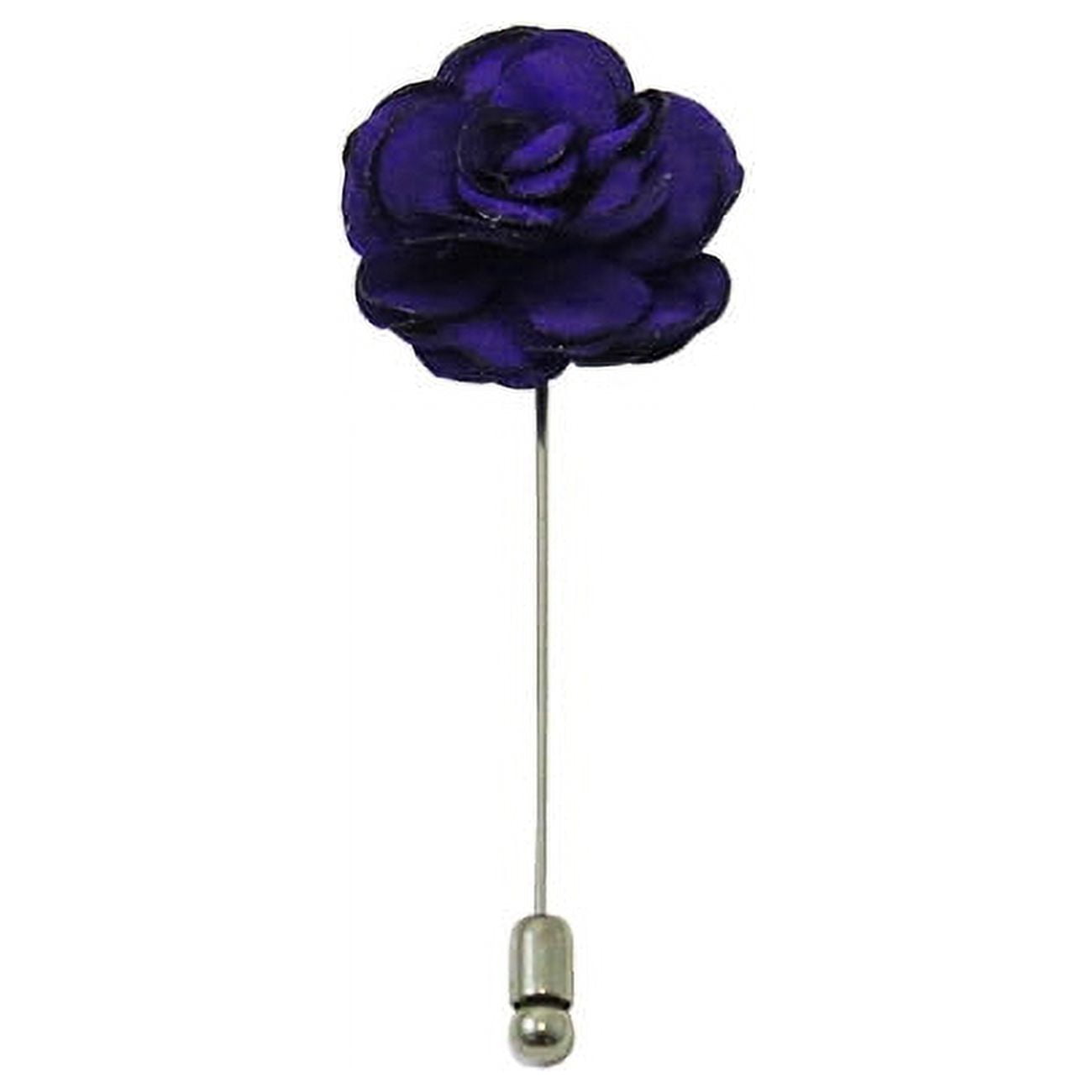 TieMart Lilac Premium Flower Lapel Pin
