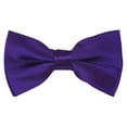 thumbnail image 1 of Solid Dark Purple Men's Pre-Tied Bow Tie, 1 of 6
