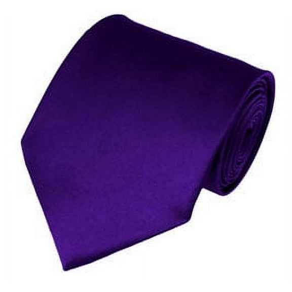 Solid Dark Purple X-Long Men's Necktie