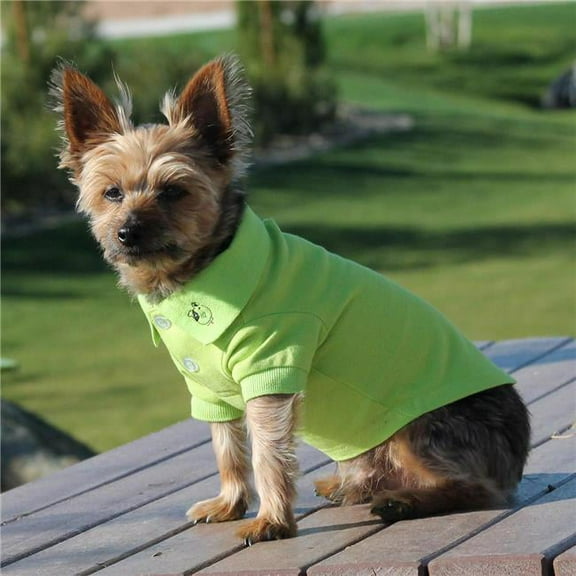 Solid Dog Polo by Doggie Design - Green Flash - Medium
