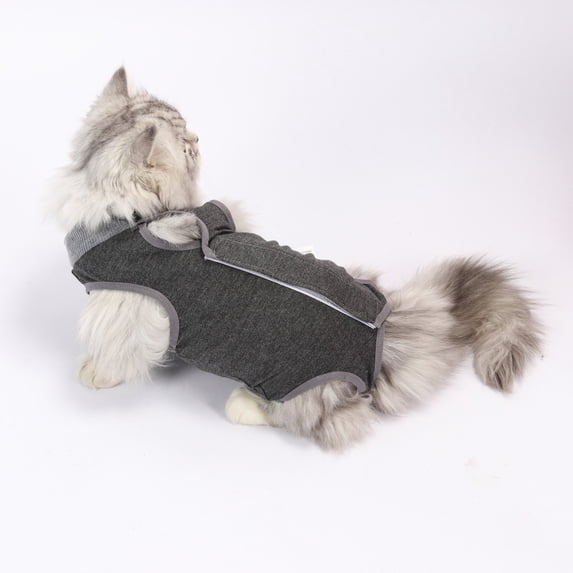 Solid Dog Recovery Suit Onesie After Pet Operation for Female Male Dogs Cats Postoperative Snuggly Vest for Abdominal Weaning Anti Licking