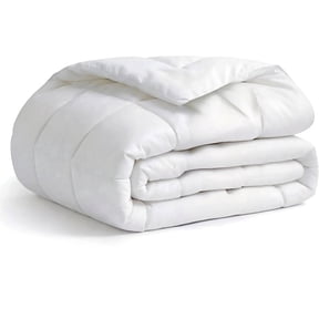 FAPO Comforter Duvet insert Queen Size – Cooling Comforter Breathable Microfibre, Lightweight Blanket for Summer, Machine Washable, White
