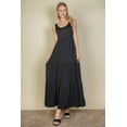 thumbnail image 1 of Solid Dress with Layered Hem, 1 of 8