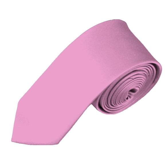 Solid Dusty Pink Skinny Men's Necktie