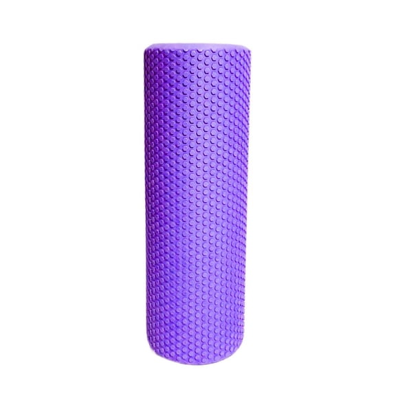 Solid EVA Foam Roller for Muscle Massage & Recovery - 30cm Purple Deep Tissue Massager with Floating Point Design