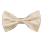 Solid Egg Shell Mens Pre-Tied Bow Tie