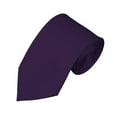 thumbnail image 1 of Solid Eggplant Slim Men's Necktie, 1 of 5