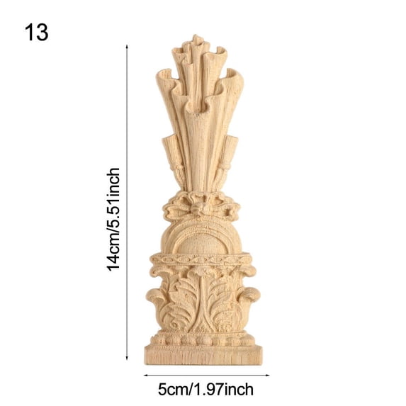 Solid European Style Accessories Vintage Wood Carved Home Decor Cabinet Seat Feets Furniture Foot Legs 13