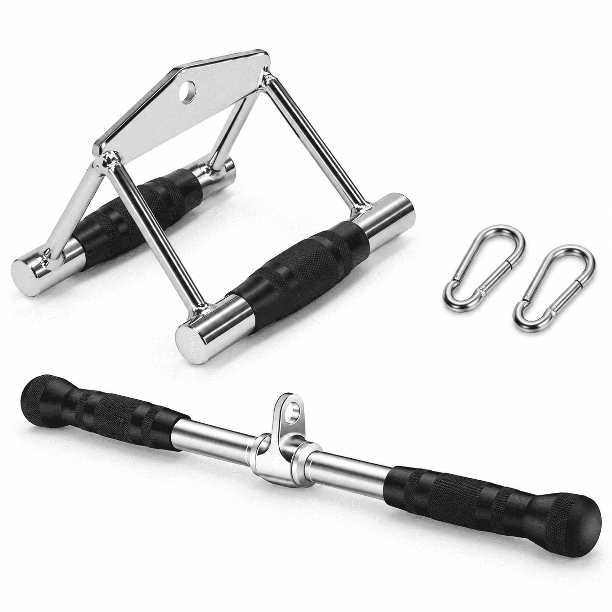 Triceps Exercise Rack Attachment Solid Exercise Machine Attachment Set E, Lat Pulldown and Tricep Cable ...