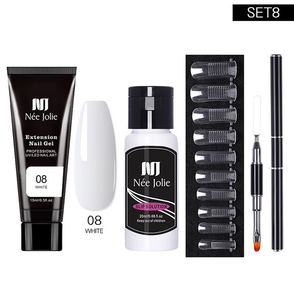 Solid Extension Gel Set, 4-Piece #8 - 15Ml Nail Extension Gel, Sets & Kits Easter Mother'S Day Nail Makeup Organizers