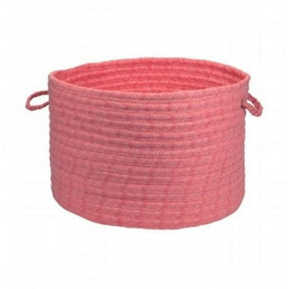 Solid Fabric Basket - Coral 18in.x12in.