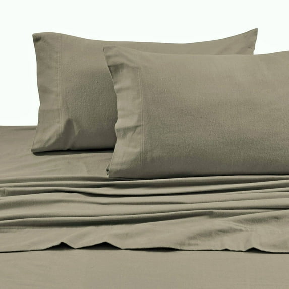 Solid Flannel 4 Piece Sheet Set by Tribeca Living