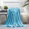 thumbnail image 1 of Solid Flannel Fleece Throw Blanket for Couch, Soft Lightweight Cozy Bed Blanket for Living Room, Machine Washable Decorative Coverlet, 1 of 6