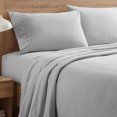 thumbnail image 1 of Solid Flannel Microfiber Sheet Set Warm and Cozy with Extra Deep Pockets, King - Silver, 1 of 5