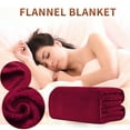 thumbnail image 1 of Solid Flannel Throw Plush Cozy Super Soft Warm Bed Blanket Super Soft Cosy Bed Throws Blankets, Fluffly Fleece Blanket for Bed Sheet Blanket, Home Must Haves, 1 of 4