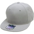 thumbnail image 1 of Solid Flat Brim Bill Fitted Baseball Cap, 1 of 6
