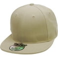 thumbnail image 1 of Solid Flat Brim Bill Fitted Baseball Cap, 1 of 6