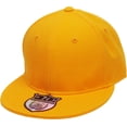 thumbnail image 1 of Solid Flat Brim Bill Fitted Baseball Cap, 1 of 6