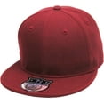 thumbnail image 1 of Solid Flat Brim Bill Fitted Baseball Cap, 1 of 6