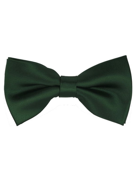 Solid Forest Green Men's Pre-Tied Bow Tie
