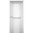 thumbnail image 1 of Solid French Door 36 x 96 inches / Mela 7444 White Silk / Single Regular Panel Frame Handle / Bathroom Bedroom Modern Doors, 1 of 3