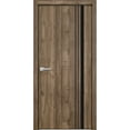 thumbnail image 1 of Solid French Door 42 x 96 inches | Planum 0011 Walnut with Frosted Glass | Single Regular Panel Frame Trims Handle | Bathroom Bedroom Sturdy Doors, 1 of 5