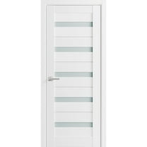 Solid French Door Frosted Glass | Quadro 4445 White Silk | Sample of Door Color