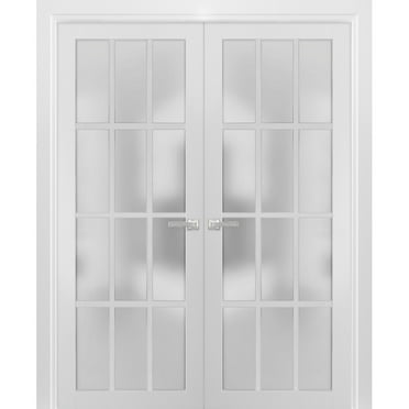 SARTODOORS Assembly Required Sliding Closet Bypass Doors, 72 x 84"