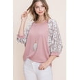 thumbnail image 1 of Solid French Terry Fashion Top, 1 of 5
