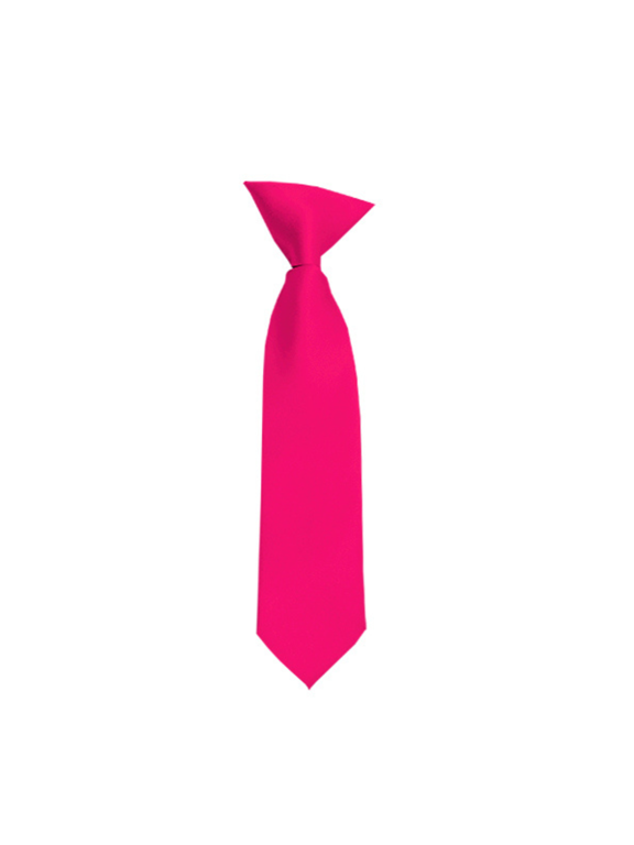 Solid Fuschia Boy's 11" Clip On Tie Age 3 to 6 Years Old