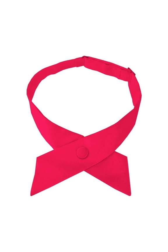 Solid Fuschia Crossover Tie For Women