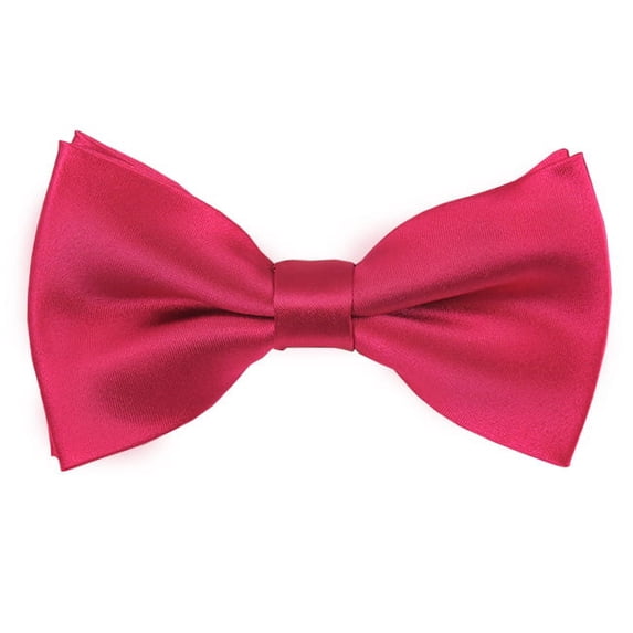 Solid Fuschia Men's Pre-Tied Bow Tie
