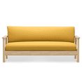 thumbnail image 1 of Solid Futon Cover Slipcover Fit 6"- 8" Futon Mattresses Yellow, Full Size 54x75 Inch, 1 of 9