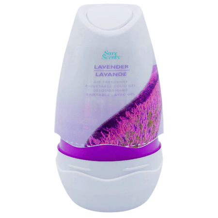 Solid Gel Air Fresheners 9 oz Lavender - Odor Eliminator Gel - Eliminates Odor in Bathrooms, Cars, Boats, RVs and Pet Areas - Air Freshener - 4 PACK