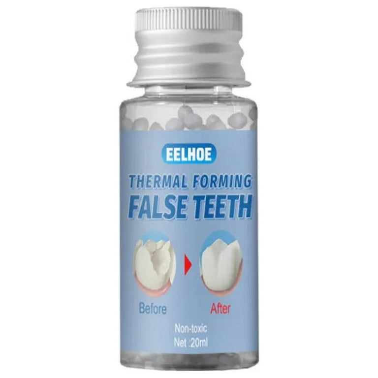 Sdotter New Resin Tooth Repair Kit 5g/10g/15g/20g FalseTeeth Gaps Temporary  Teeth Solid Glue Denture Adhesive Teeth Whitening To