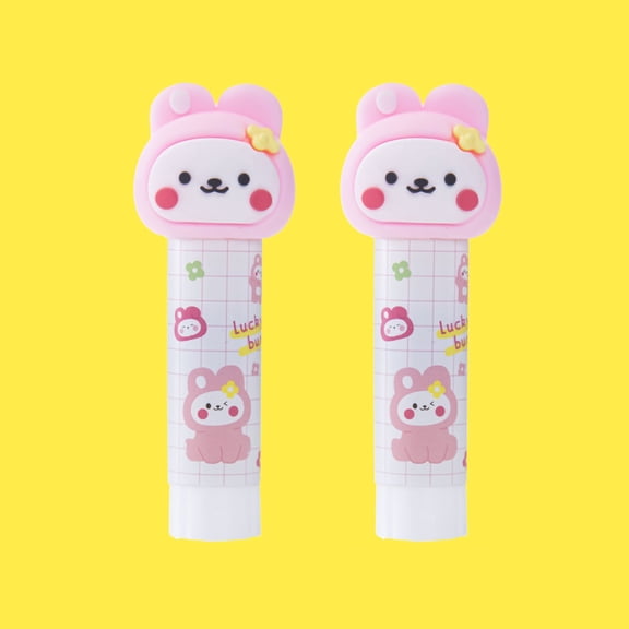 Solid Glues, Kawaii Cartoon Solid Glue Stick, #F