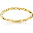 thumbnail image 1 of Solid Gold 14k Thin Twisted Band Stackable Ring 6, 1 of 9