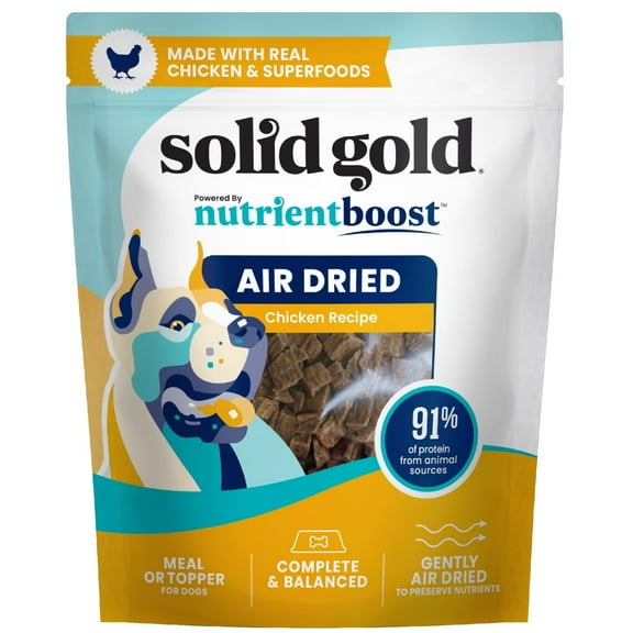 Solid Gold Air Dried Meal Topper for Dogs, Chicken Flavor, 1 LB